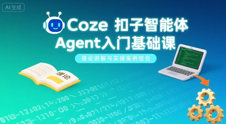 Coze扣子智能体Agent入门基础课，理论讲解与实操案例结合-shlyzo