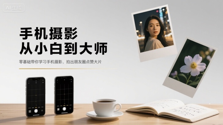 手机摄影从小白到大师，零基础带你学习手机摄影，拍出朋友圈点赞大片-shlyzo