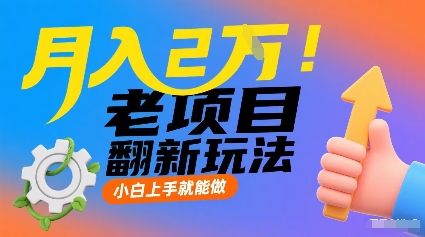 月入2W！老项目翻新玩法，小白上手就能做，非常容易上手-shlyzo