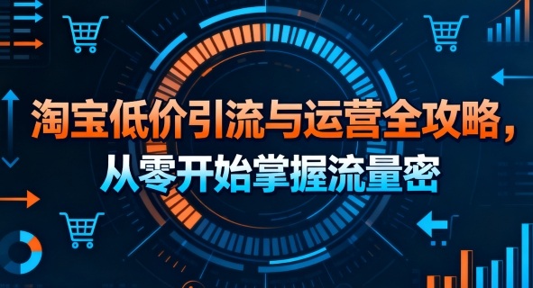 淘宝低价引流与运营全攻略，从零开始掌握流量密码-shlyzo