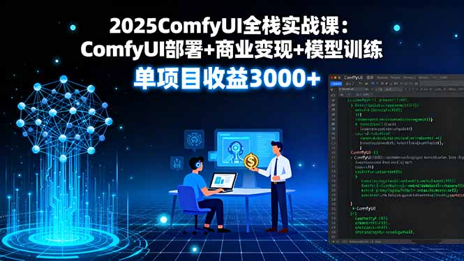 2025ComfyUI全栈实战课：ComfyUI部署+商业变现+模型训练，单项目收益3000+-shlyzo