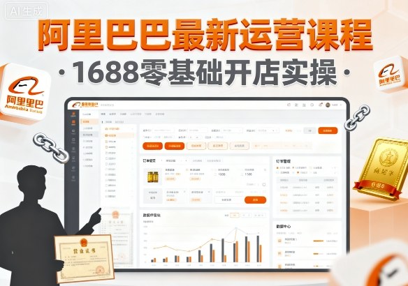 阿里巴巴最新运营课程，1688零基础开店实操-shlyzo
