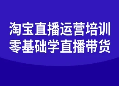 淘宝直播运营培训-零基础学会直播卖货-shlyzo