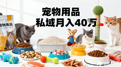 月变现40个！宠物用品私域运营的精准掘金之道玩法-shlyzo