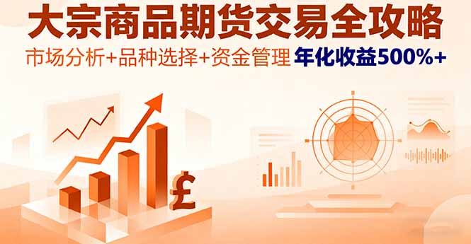 大宗商品期货交易全攻略，市场分析+品种选择+资金管理，年化收益500%+-shlyzo