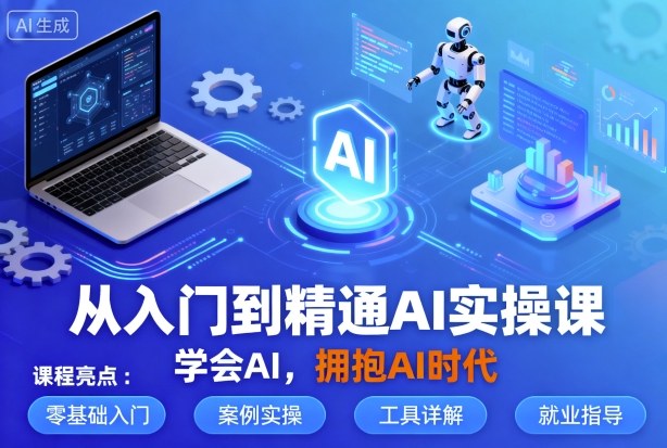 从入门到精通AI实操课，学会AI，拥抱AI时代-shlyzo