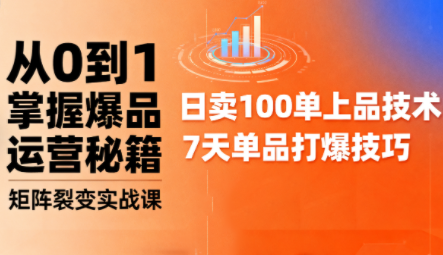 抖音小店爆品打造与矩阵裂变实战课-shlyzo