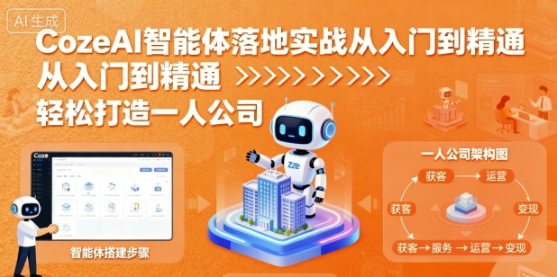 CozeAI智能体落地实战从入门到精通，轻松打造一人公司-shlyzo