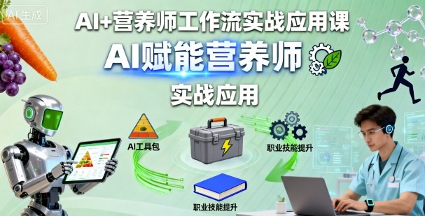 AI+营养师工作流实战应用课，AI赋能营养师-shlyzo