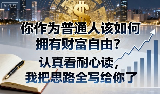 付费文章：你作为普通人该如何拥有财富自由？认真看耐心读，我把思路全写给你了-shlyzo