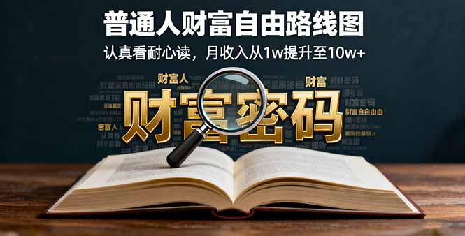 某付费文：普通人财富自由路线图，认真看耐心读，月收入从1w提升至10w+-shlyzo